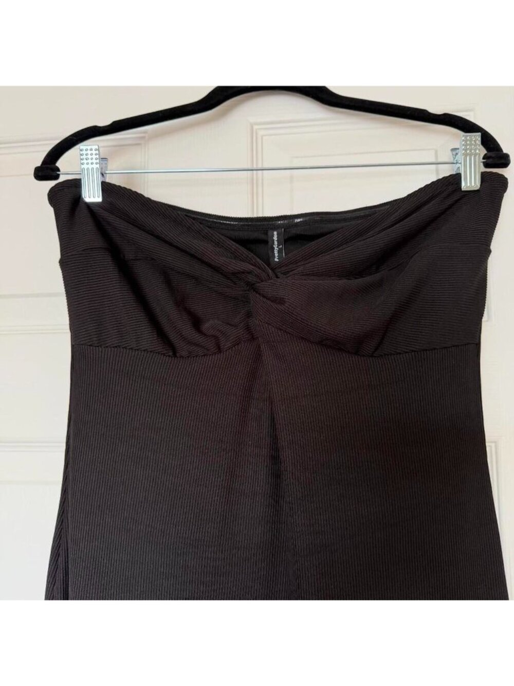 Black Strapless Tube Top Style Maxi Dress